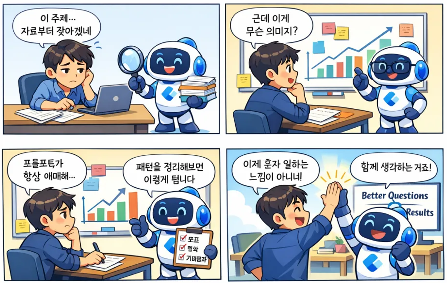 gpt-image-1.5 — Copilot Agent 네컷 결과
